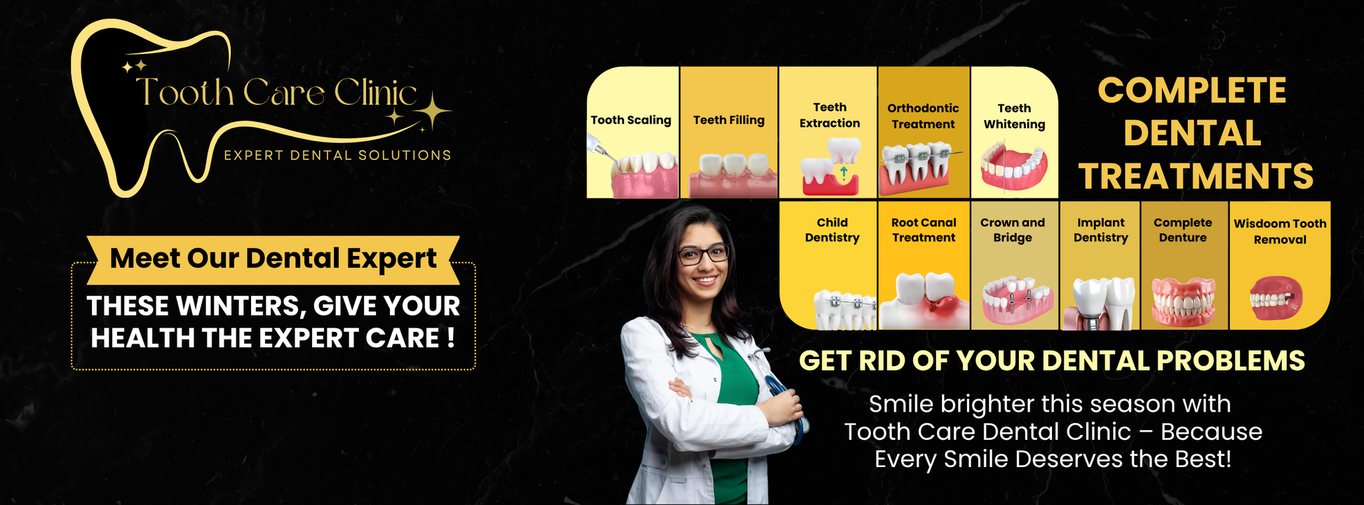 Tooth Care Clinic banner
